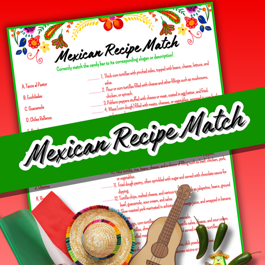 mexican recipe match game