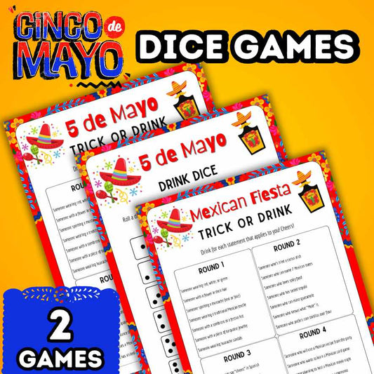mexican party drink games printable