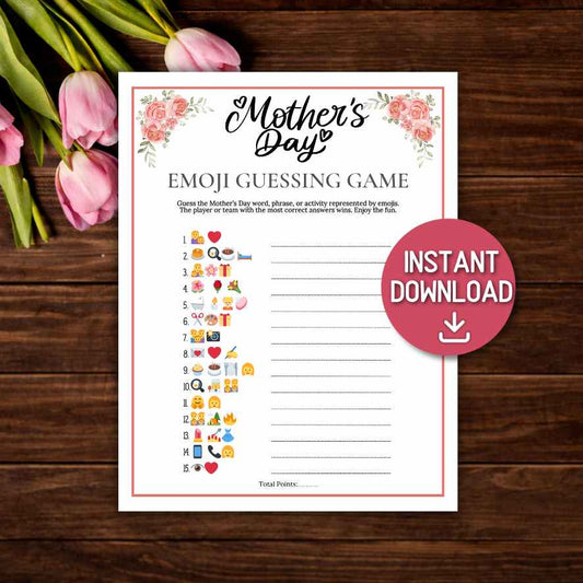 mothers day emoji game printable

