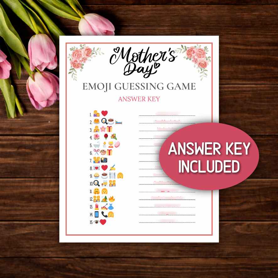 mothers day guess the emoji game with answers