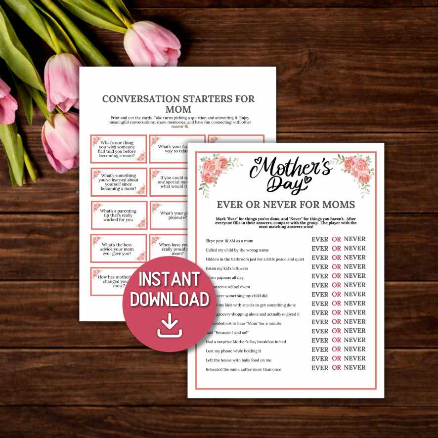 mothers day games ideas

