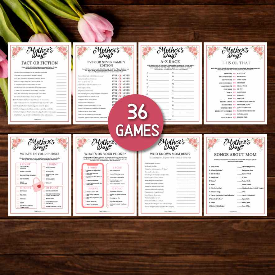 mothers day games for family