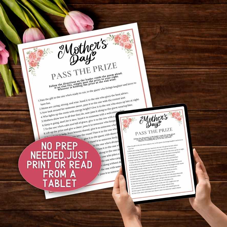 mothers day pass the present gam