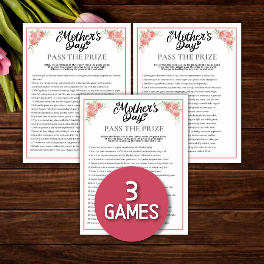 mothers day pass the gift game