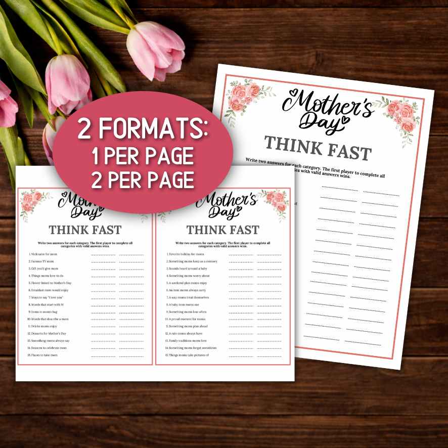 mothers day think fast


