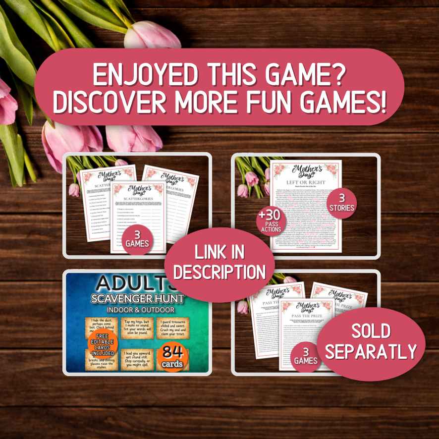 printable mothers day games