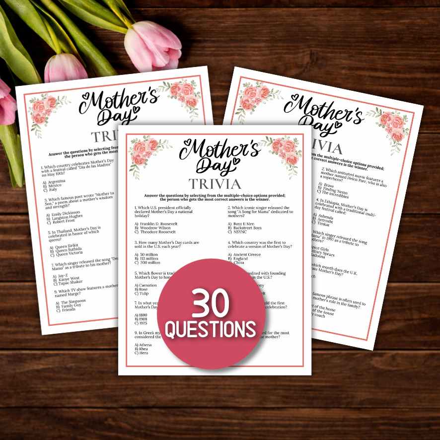 mothers day trivia game printable

