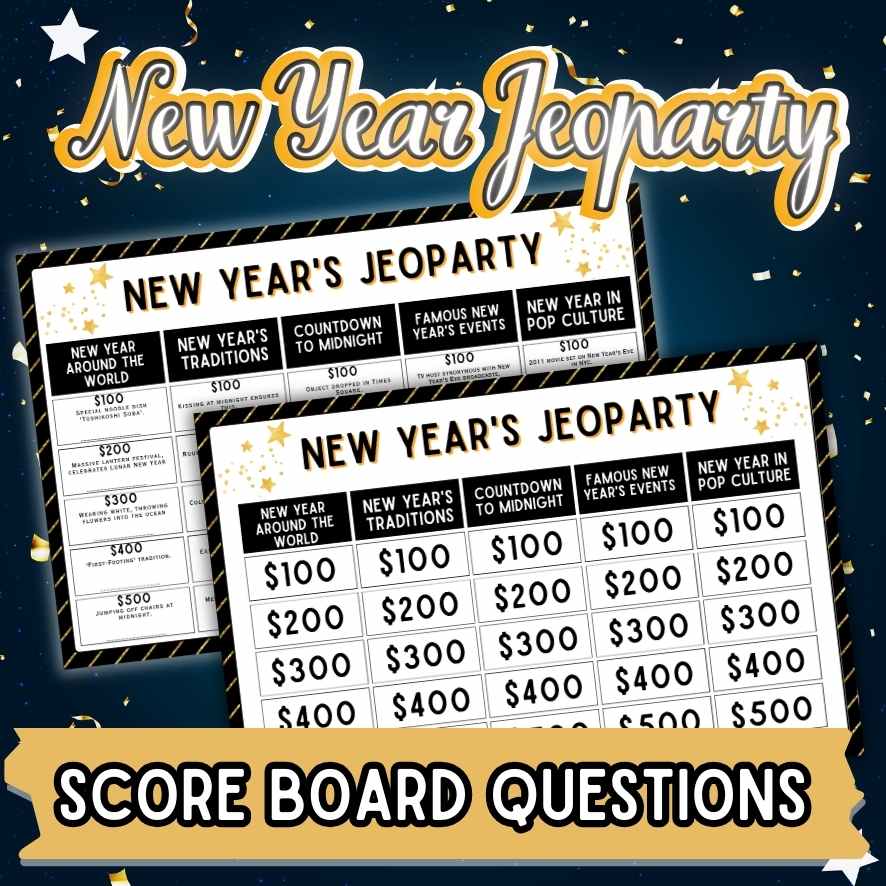 Instant Download New Year's Game