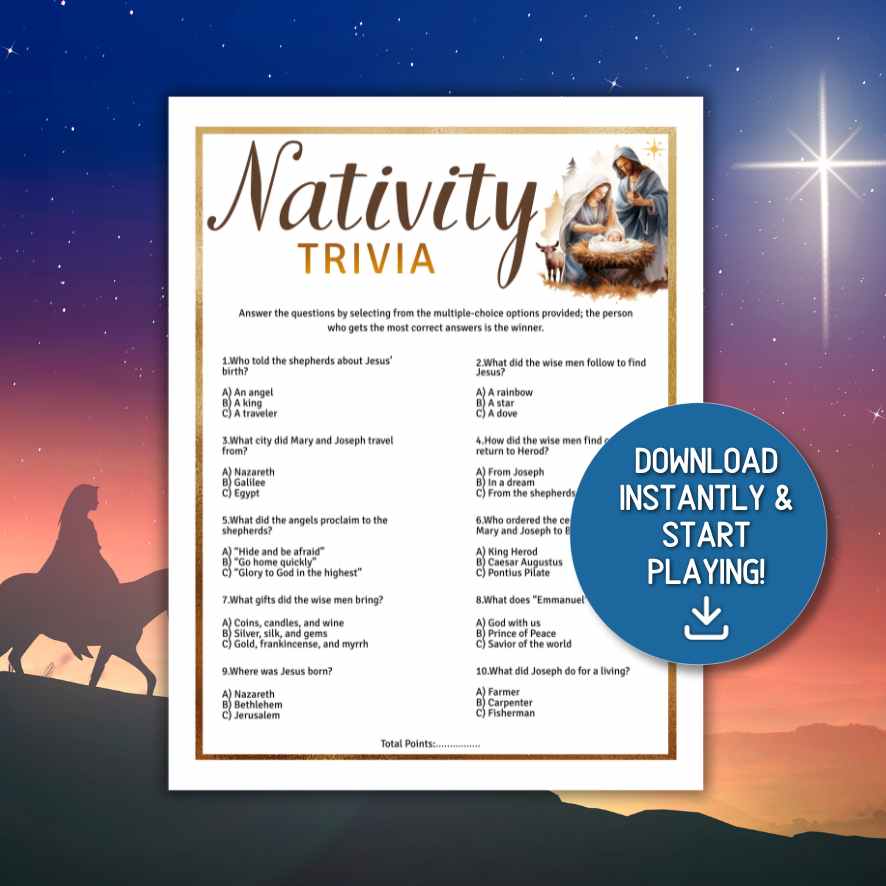 christian christmas quiz questions