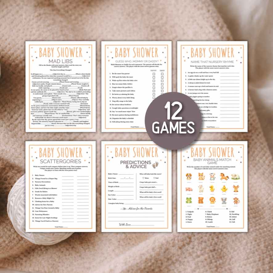 fun baby shower games