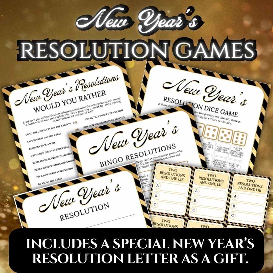 new year's resolution game ideas