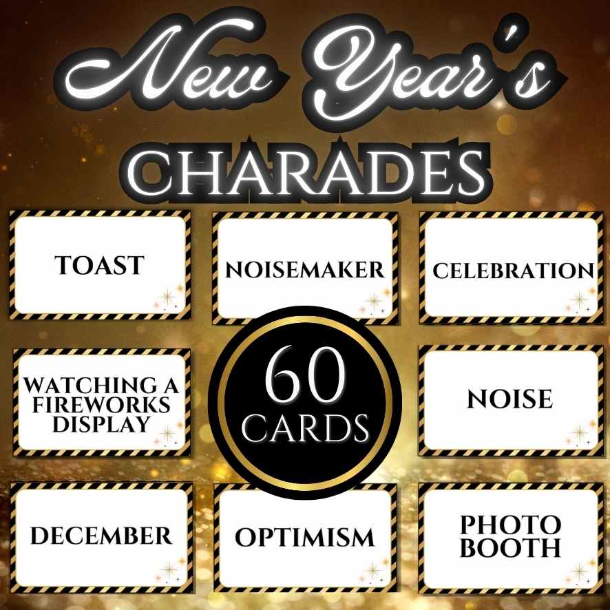 new years charades printable