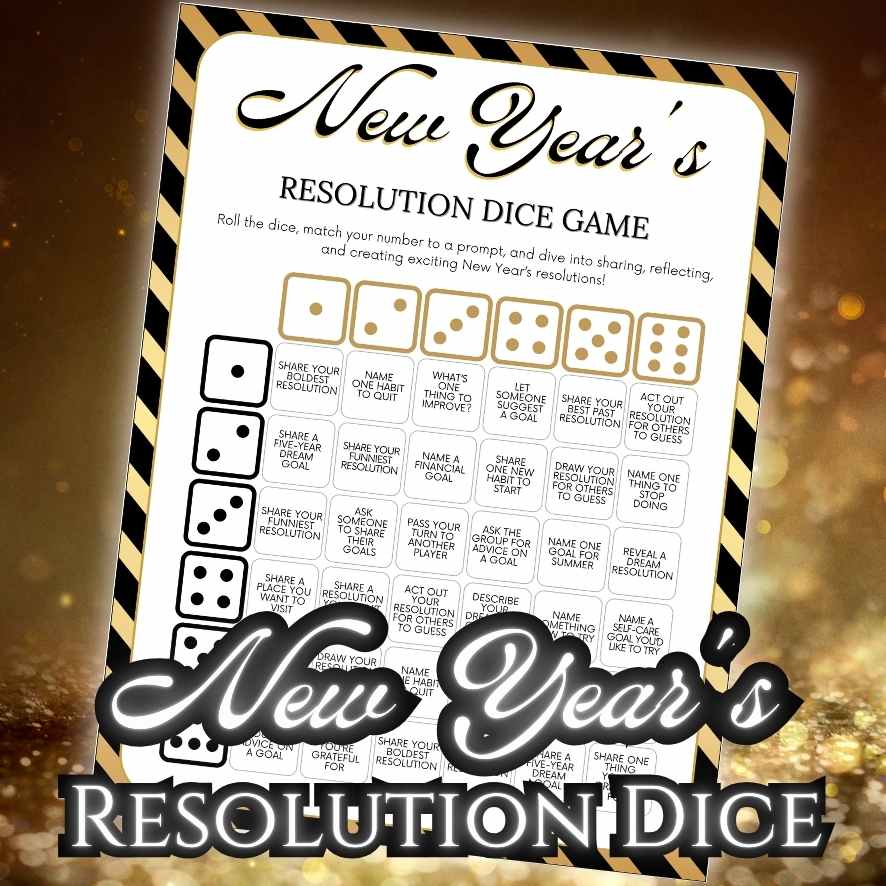 new year's resolution dice game