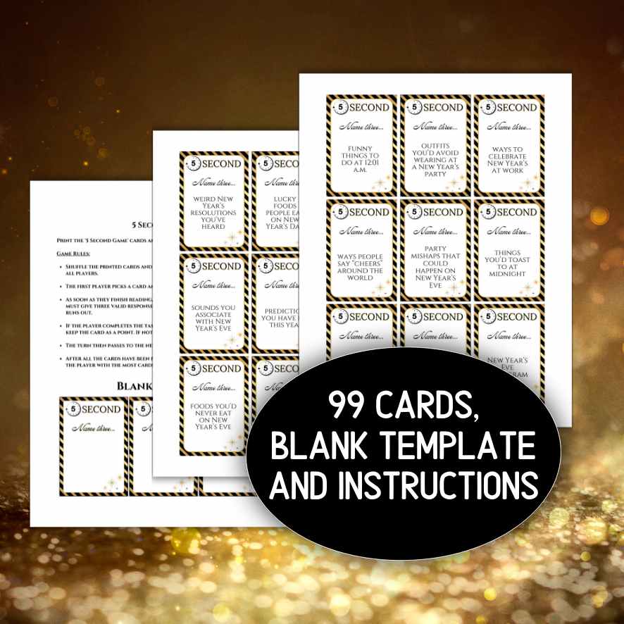 5 second new years eve party