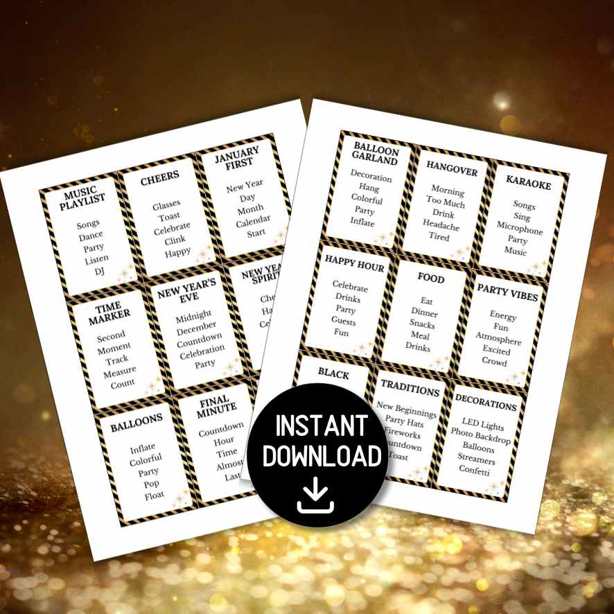 new years taboo game