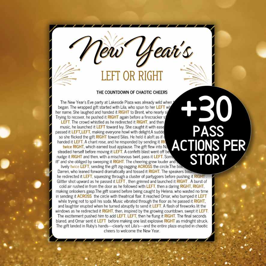 new years pass the gift game