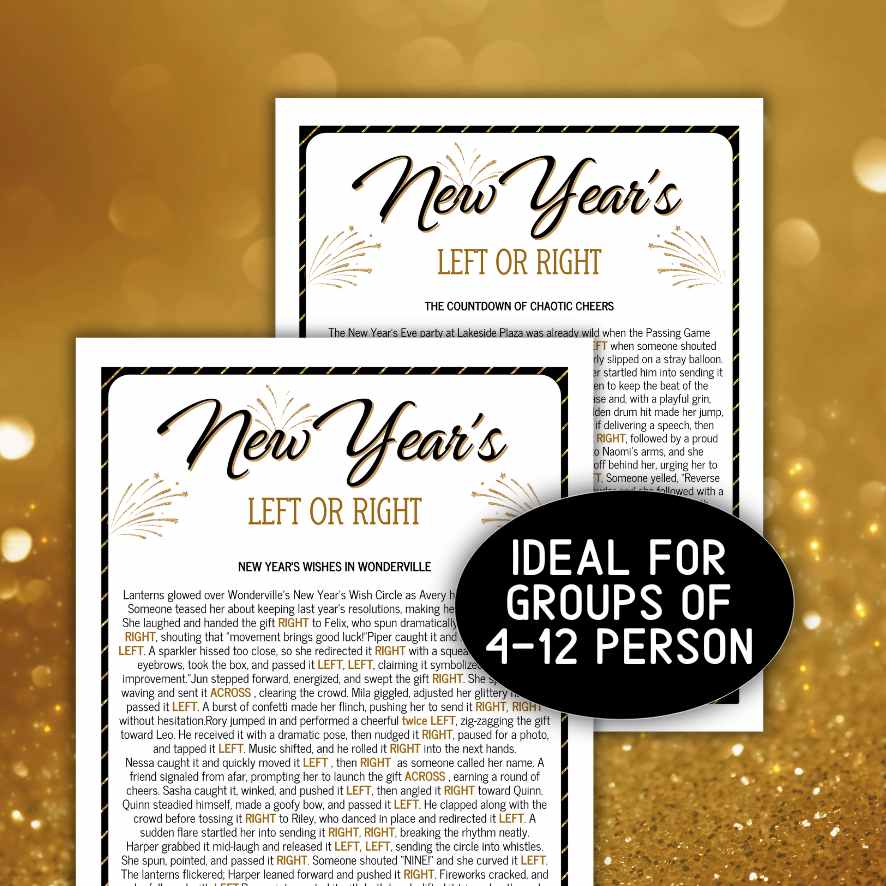 Left Right Story Game Printable

