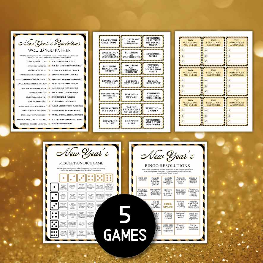 new year resolution games