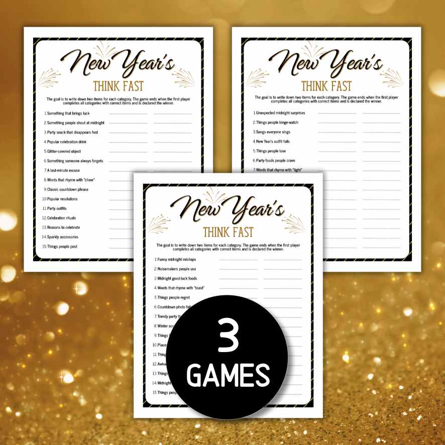 nye eve fast paced game

