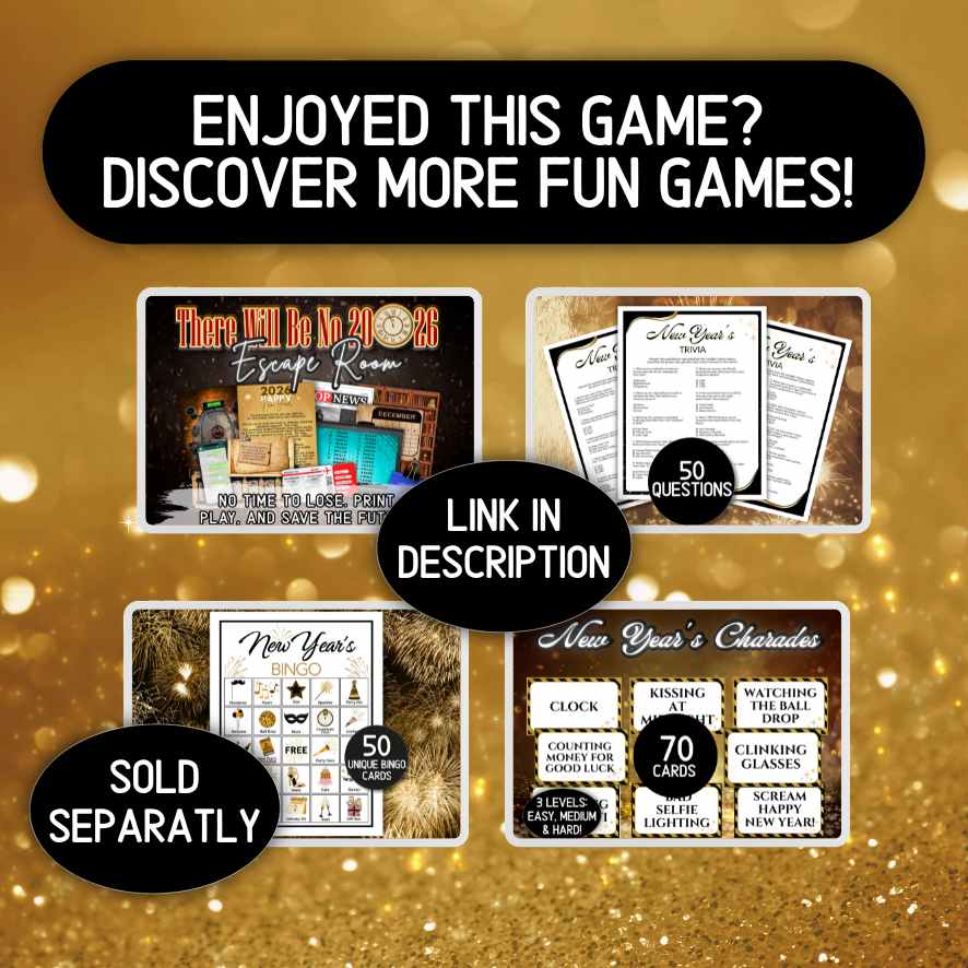 Instant Download New Year's Game