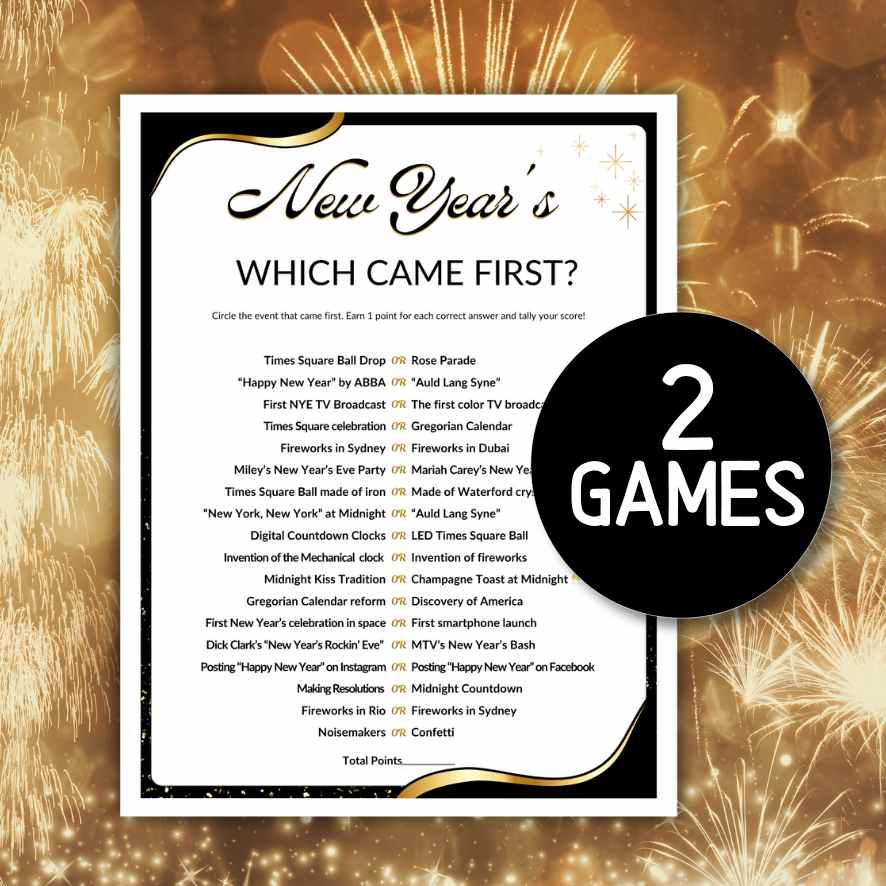 new years which came first game

