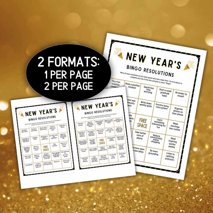 Interactive Bingo for Resolutions