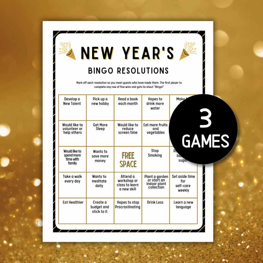 New Years bingo resolutions