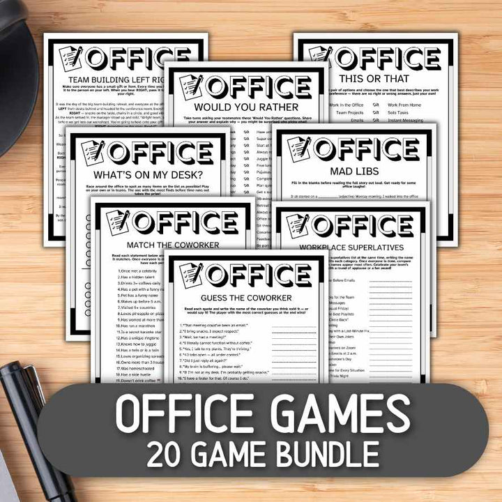 OFFICE & WORK GAMES – The Game Room