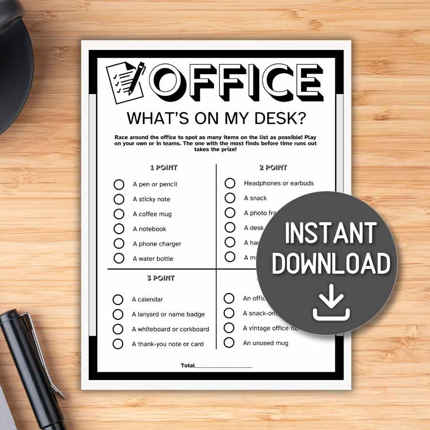 whats on your desk game

