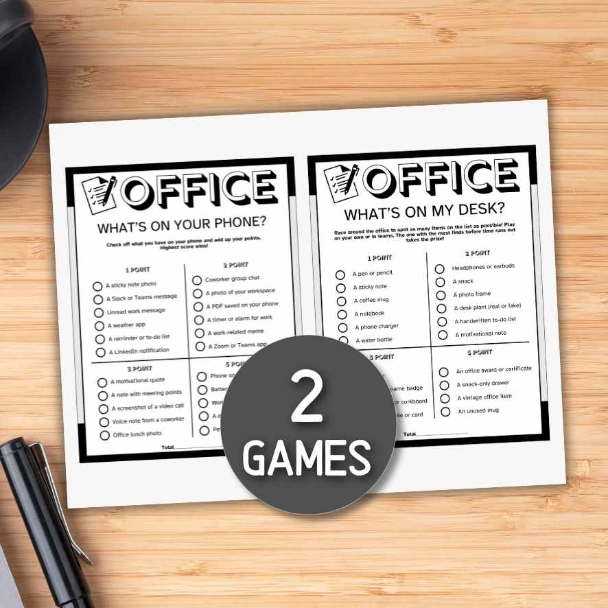 team building games for work