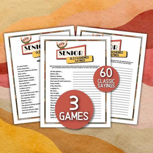 old fashioned sayings game