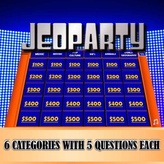 JEOPARDY POWERPOINT GAME - POWERPOINT GAMES – The Game Room