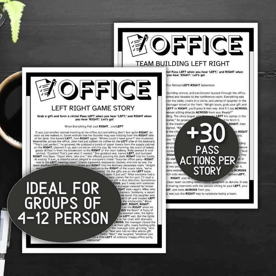 left right story game for team building