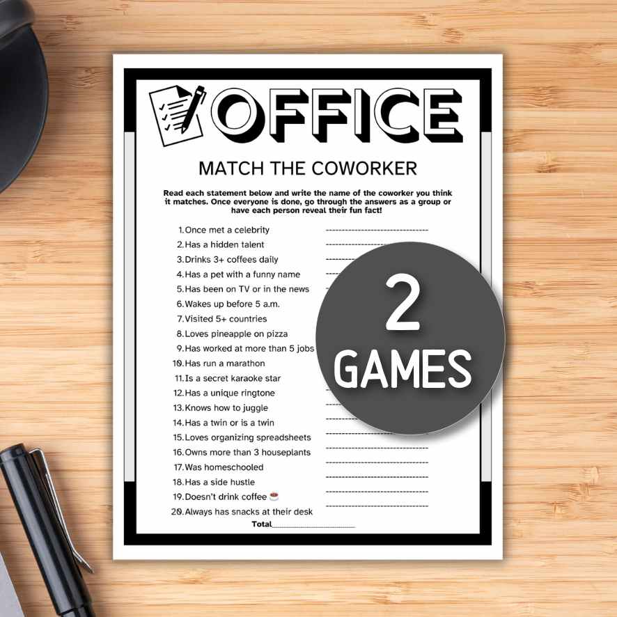 how well do you know the coworker game