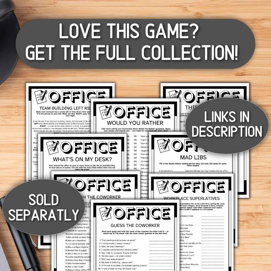 coworker office meeting game