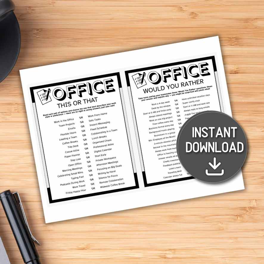 office would you rather questions

