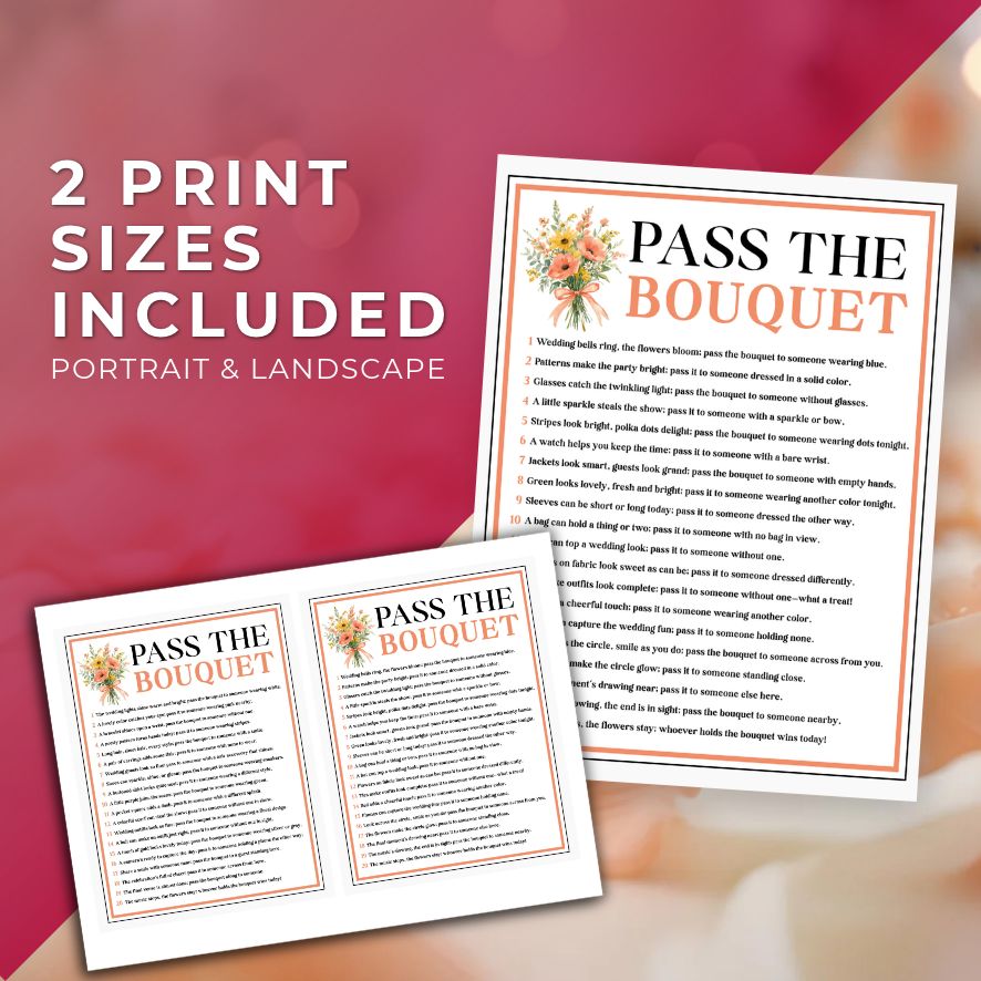 wedding game printable
