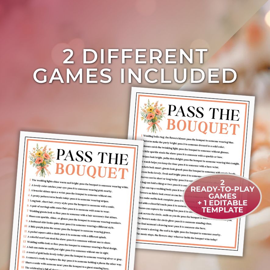 pass the bouquet printable