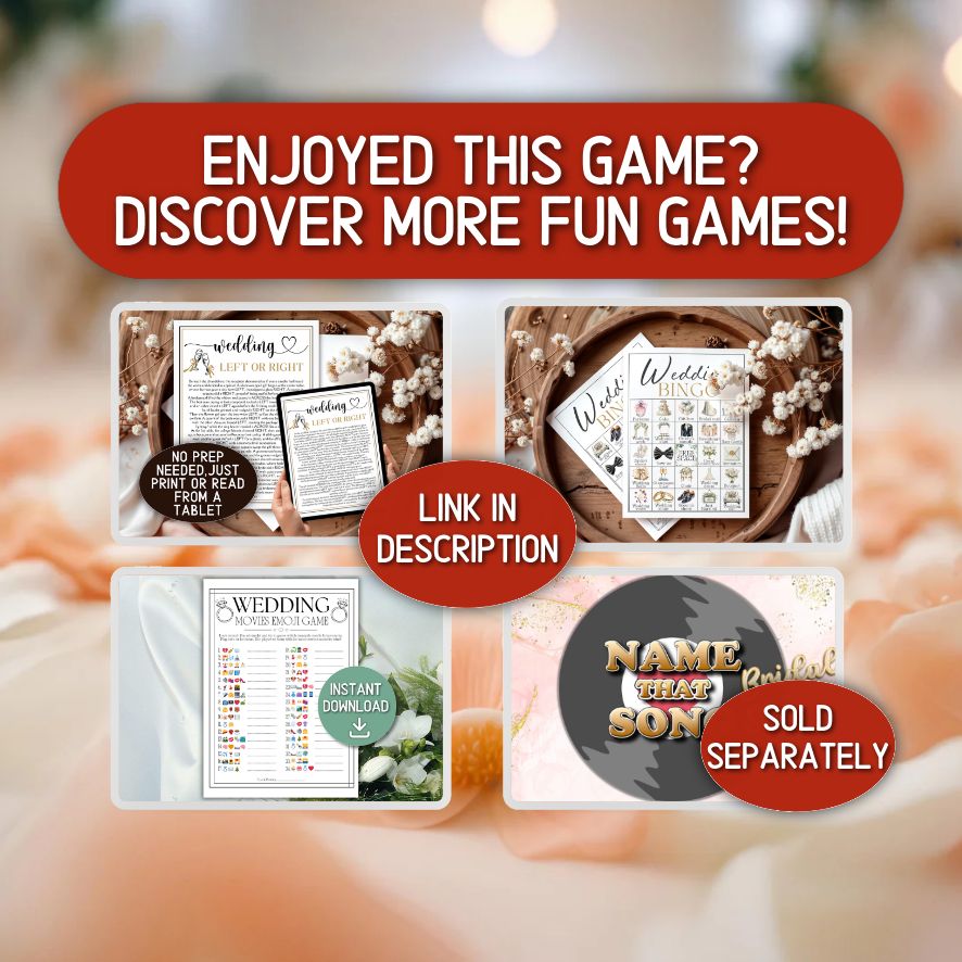 wedding party games