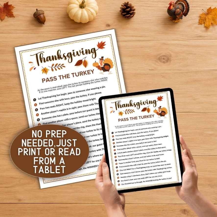 pass the turkey game