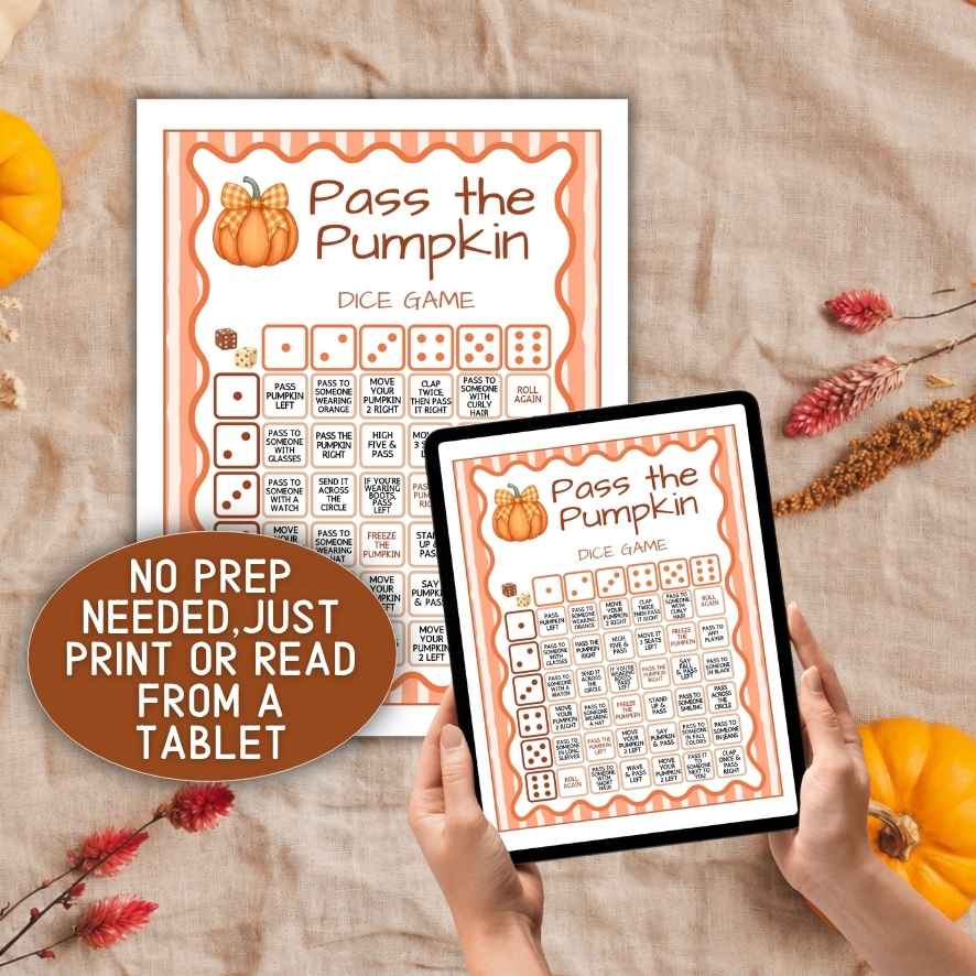 pass the pumpkin dice game