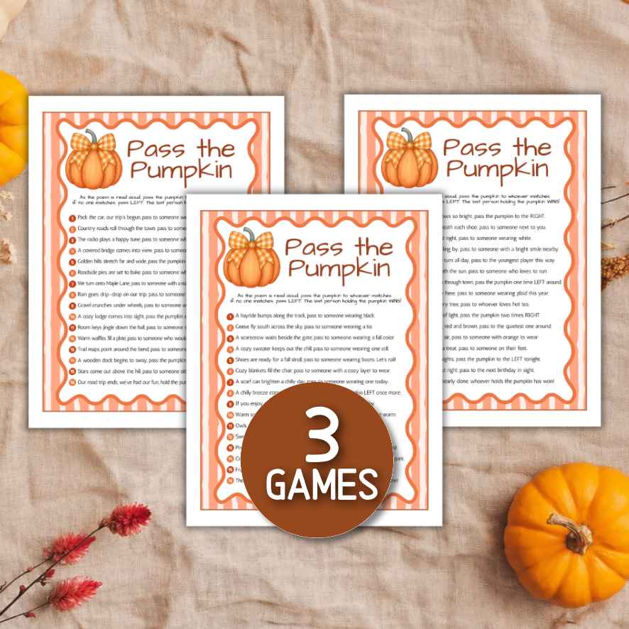 halloween pass the pumpkin