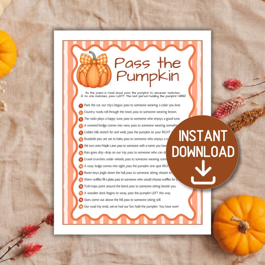 fall pass the pumpkin game