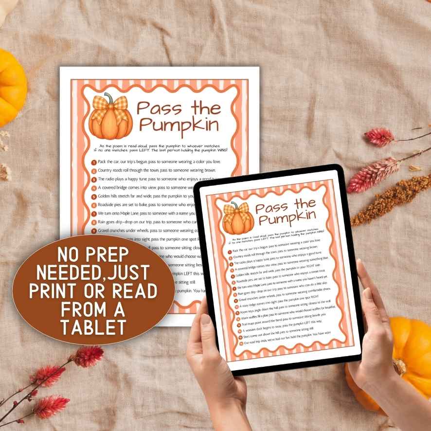 pass the pumpkin prize game