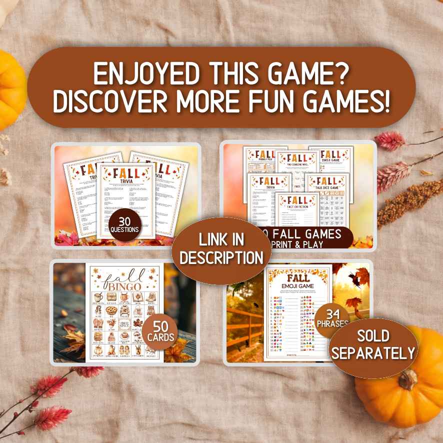 autumn party game