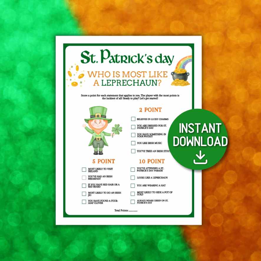 st patrick's games

