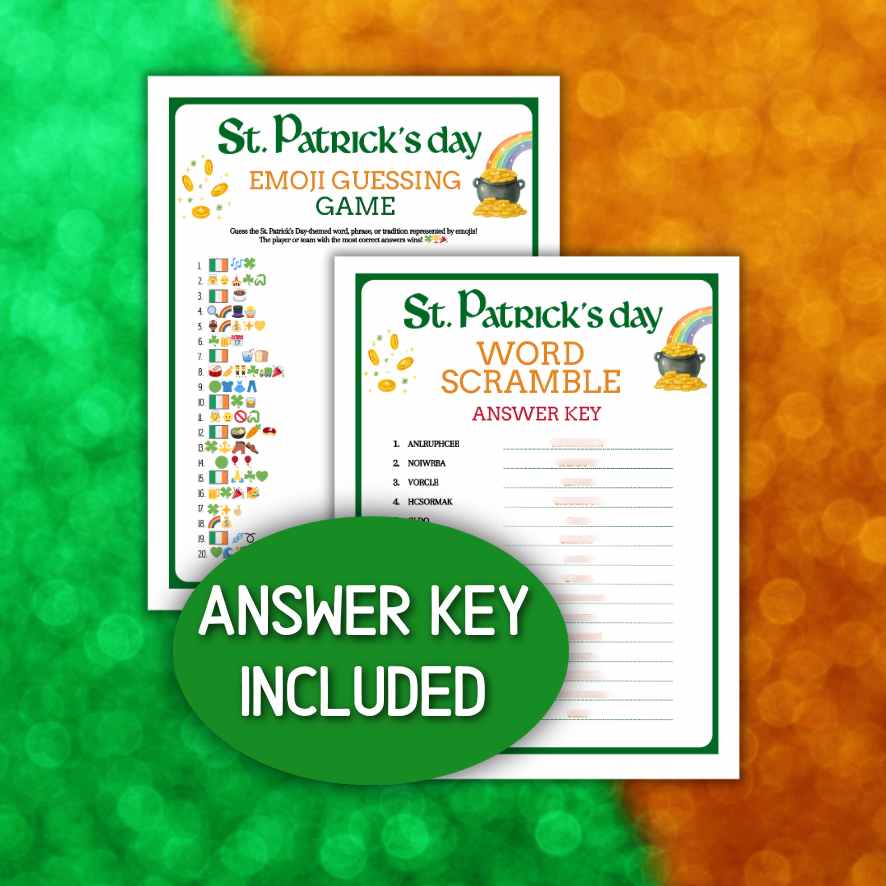 st patrick's day family games

