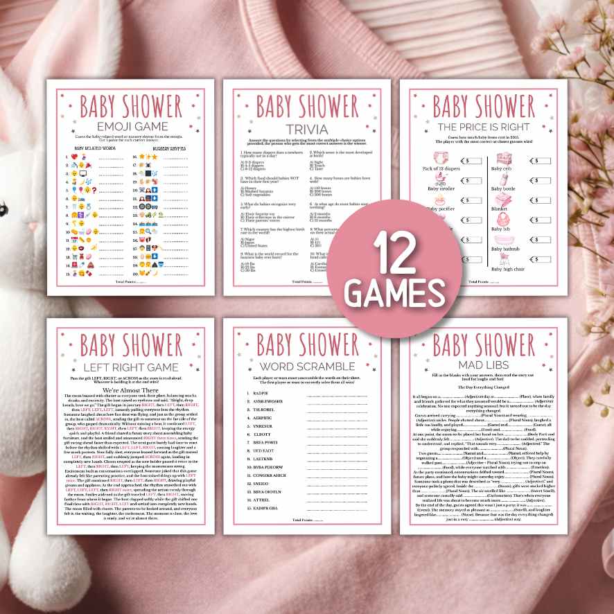 girl baby shower games