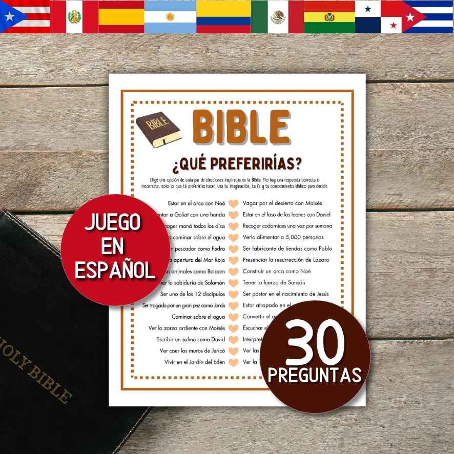 juego biblico imprimible en español