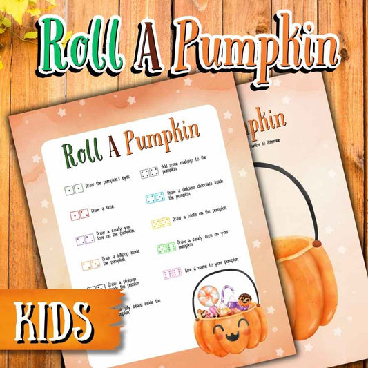Pumpkin Roll Game for Children
